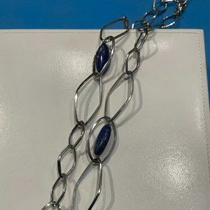 Simona Collini Italy Lapis Necklace